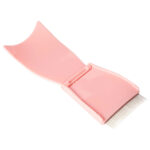 Pink Plastic Handle Steel Comb Portable Folding in Bag Travel Boutique Gift Eyelash Brush - Image 2