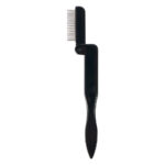 Professional Steel Teeth Brush Black Folding Eyebrow Comb Eyelash Separator Eyebrow Eyelash Grooming Brush - Image 2