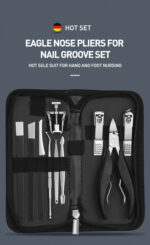 Manufacture Nail Supplies 10-piece Suit And Zipper Bag Manicure & Pedicure Set Nail Tools Nail Clipper - Image 2